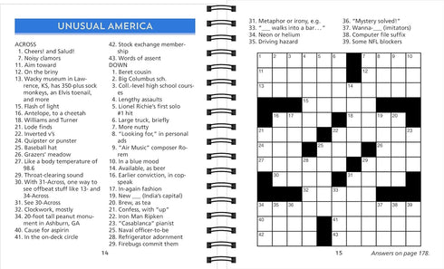 LARGE PRINT CROSSWORD PUZZLES - BRAIN GAMES
